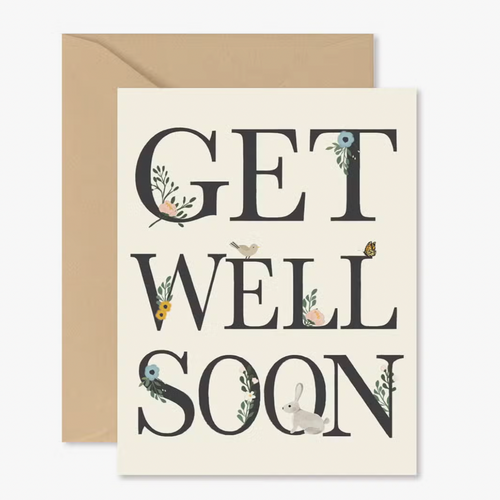 Get well soon Floral Card 