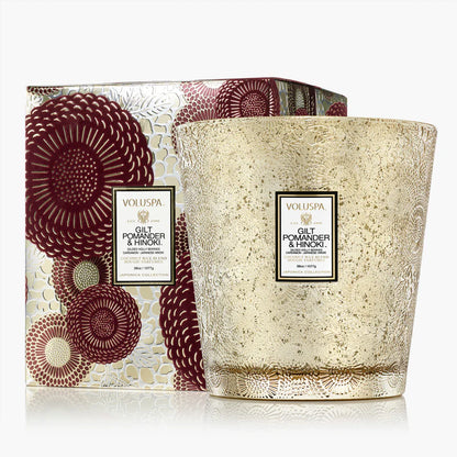 Voluspa Gilt Pomander & Hinoki Candle