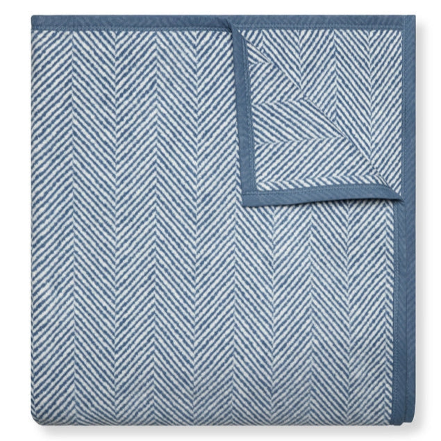 ChappyWrap Harborview Herringbone Cornflower Blanket