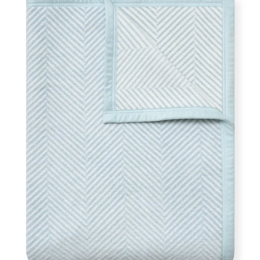 ChappyWrap Harborview Herringbone Sky Blanket