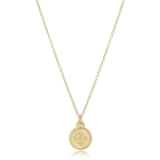 Enewton 16" Necklace - Blessing Small Gold Disc
