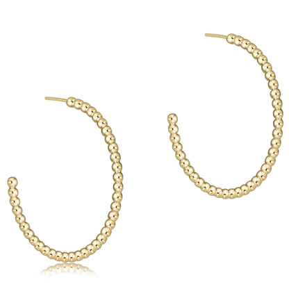 Enewton Classic Beaded Gold Hoops