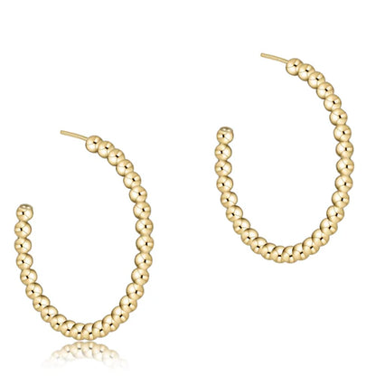 Enewton Classic Beaded Gold Hoops