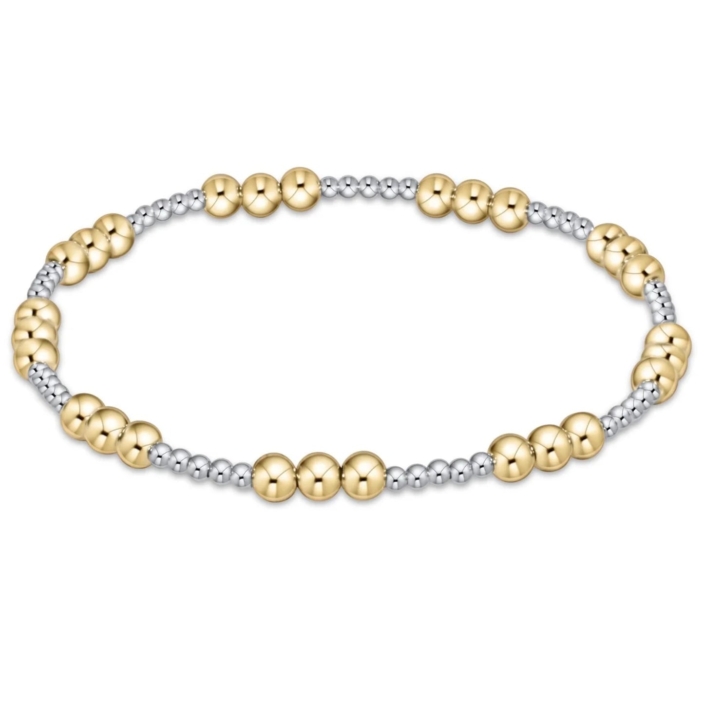 Enewton Classic Joy Pattern Mixed Metal Bead Bracelets