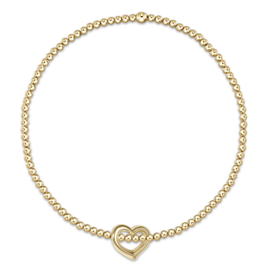 Enewton Love Small Gold 2MM Charm Bracelet