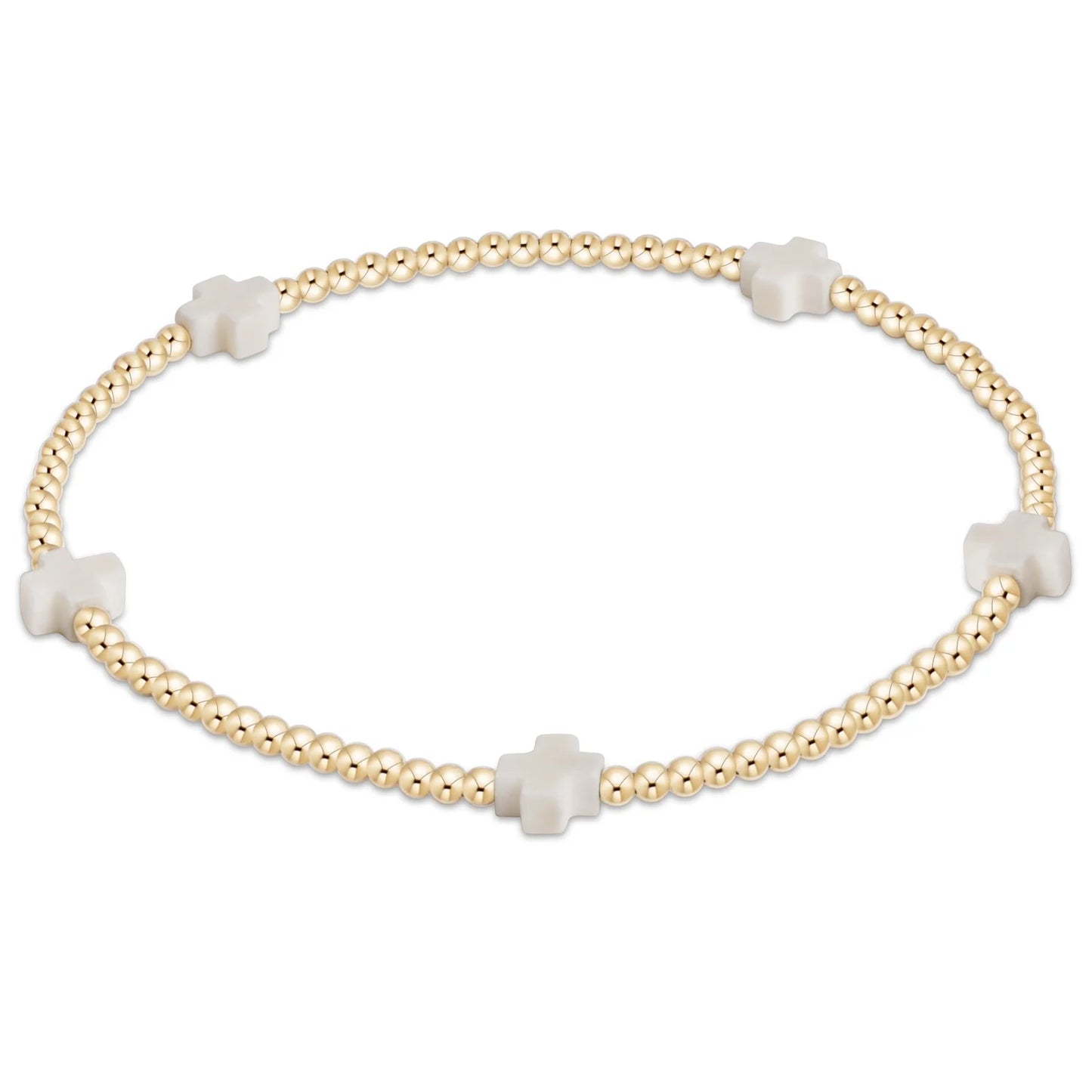 Enewton Small Signature Cross Bead Bracelet Collection