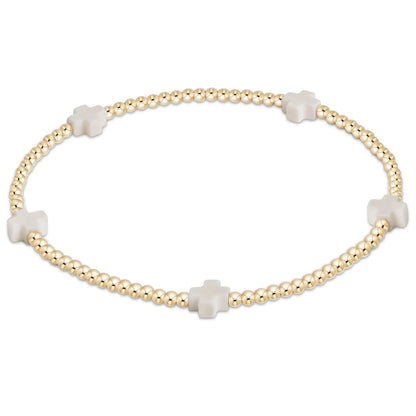 Enewton Small Signature Cross Bead Bracelet Collection