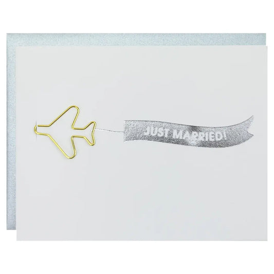 Just Married - Wedding Letterpress Card