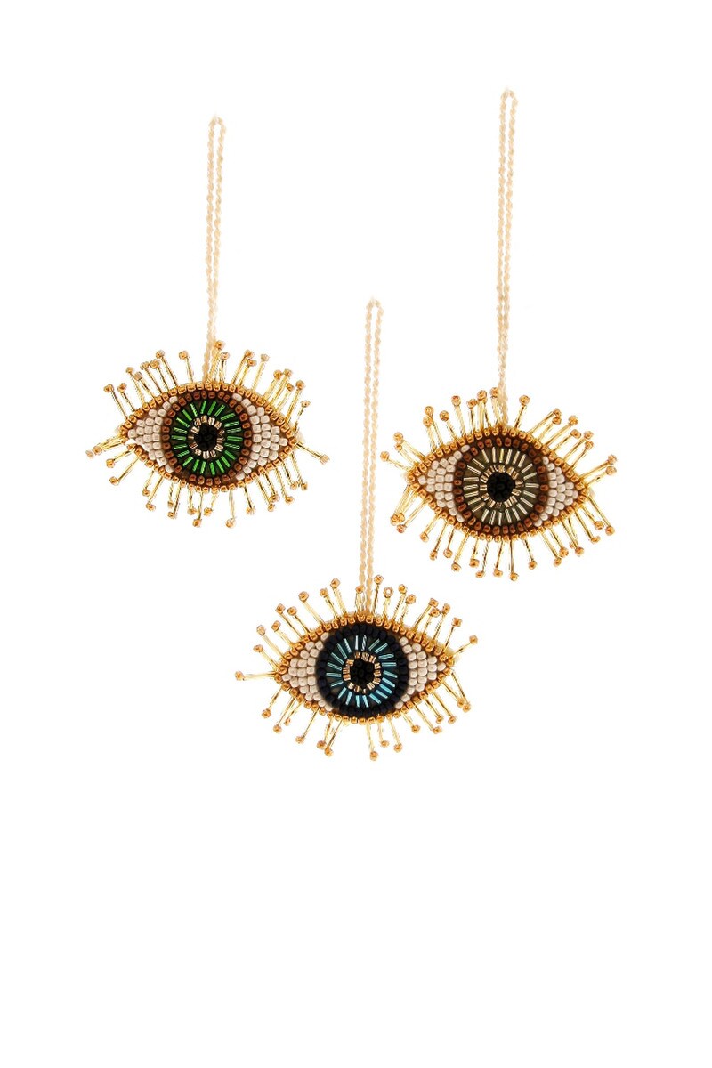 Small Gold Evil Eye Ornaments