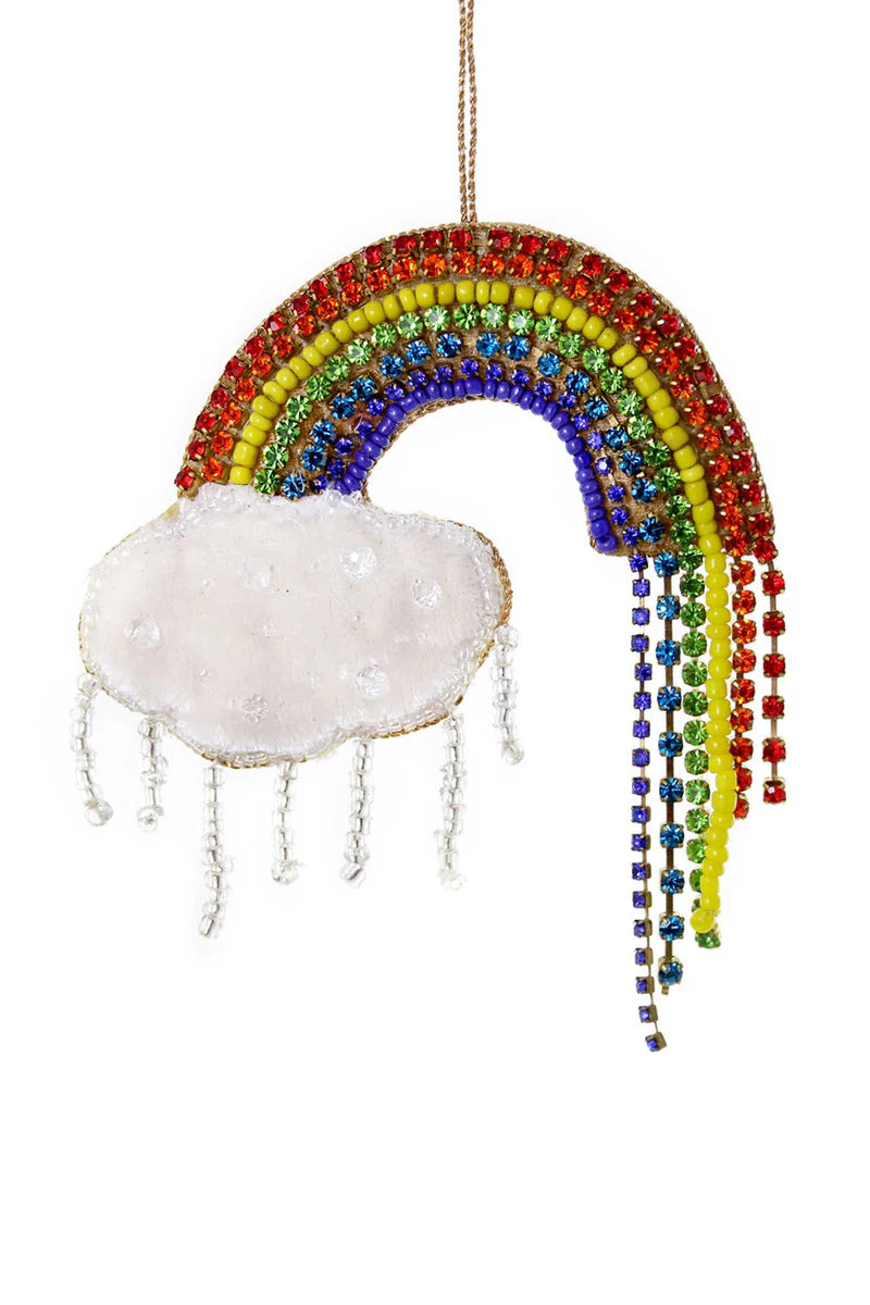 Jeweled Rainbow Ornament