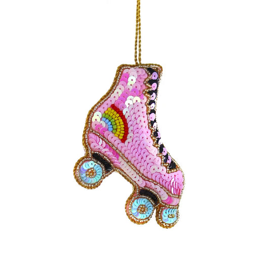 Sequin Roller Skate Ornament