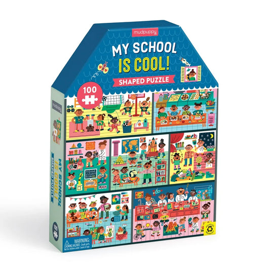 My School is Cool 100-Piece Puzzle House-shaped Puzzle