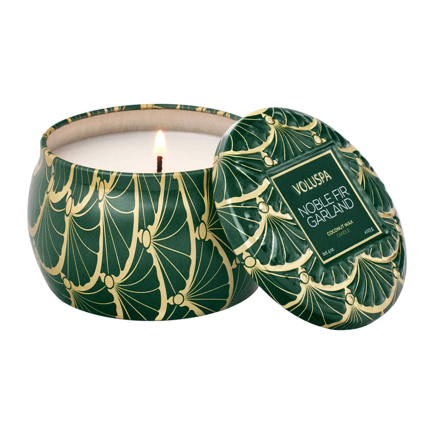 Voluspa Noble Fir Garland Candle Collection