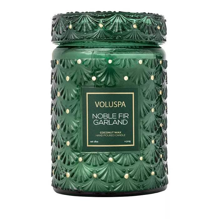 Voluspa Noble Fir Garland Candle Collection