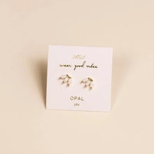 Load image into Gallery viewer, Opal Crown Stud Earrings

