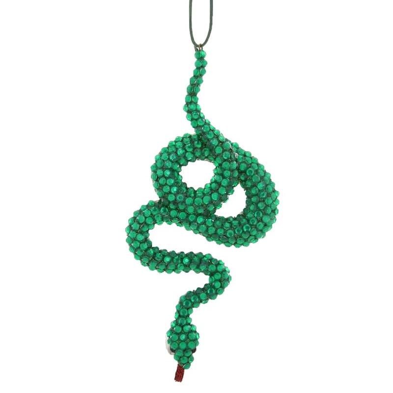 Jeweled Snake Ornament