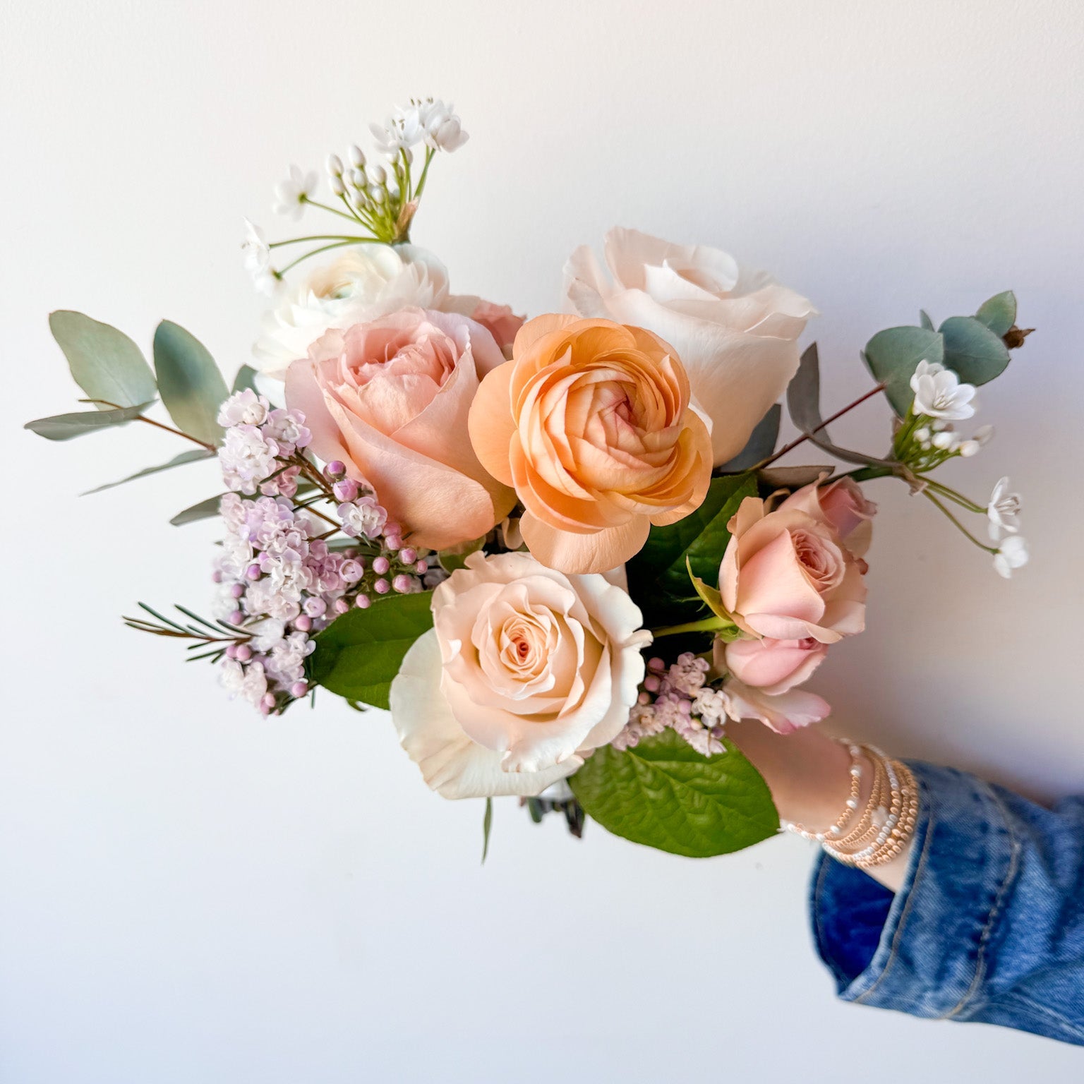 Small wrapped bouquet for proms, school dances and recitals