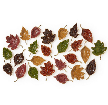 Enameled Leaf Tray