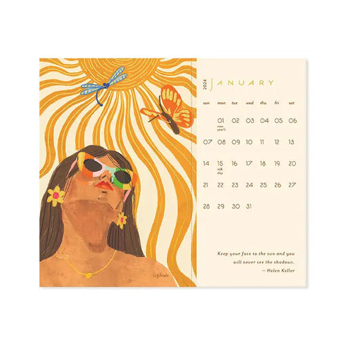 Calendar with art work for 2024