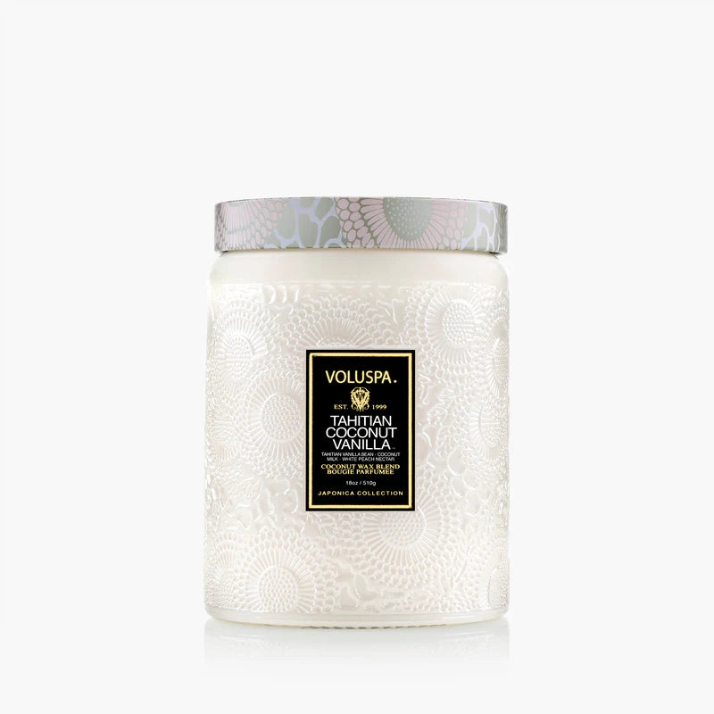 Voluspa Tahitian Coconut Vanilla Candle Collection