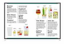 Load image into Gallery viewer, The Ultimate Book of Cocktails description and visuals of  Glass sizes and shapes
