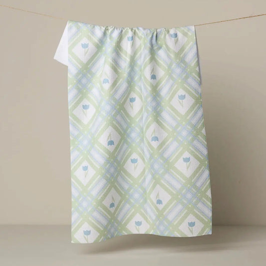 Tulip Lattice Tea Towel