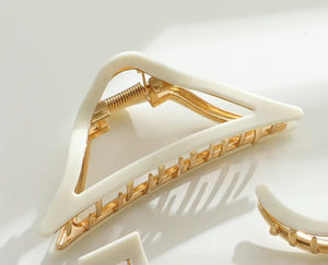 Ivory Gold Metal Assorted Eco-Friendly Claw Clips