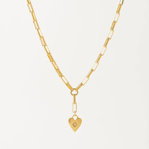Verona Starburst Heart Necklace