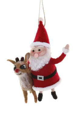 Felt Rudolph Collection Ornaments