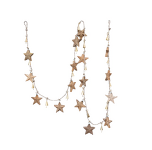 Load image into Gallery viewer, Wood Star Garland
