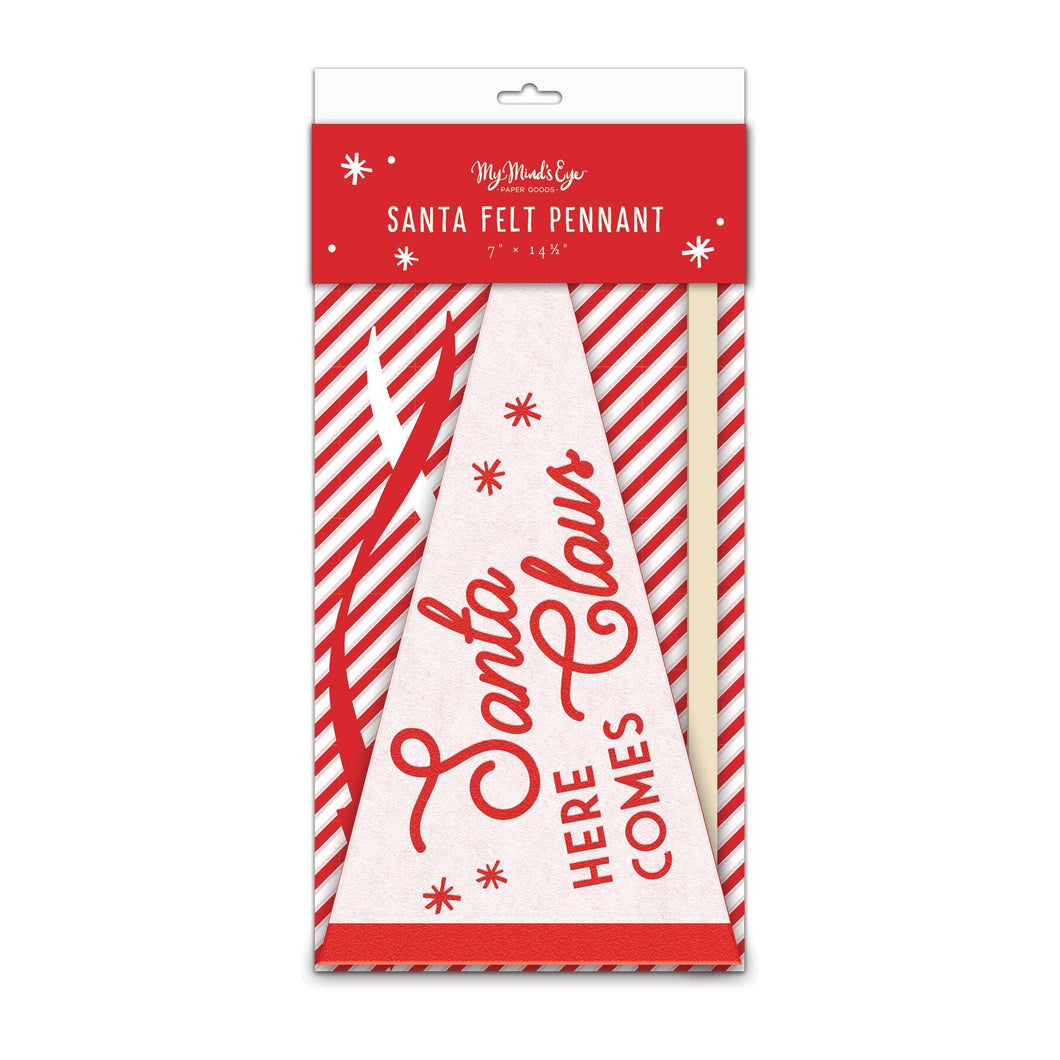 WHM1014 - Whimsy Santa Felt Pennant Banner