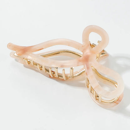 Sabrina Garden | Large Ribbon Metal Bow Claw Clip