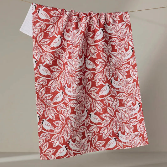 Cardinal Canopy Tea Towel