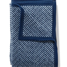 Load image into Gallery viewer, ChappyWrap Harborview Herringbone Navy Blanket
