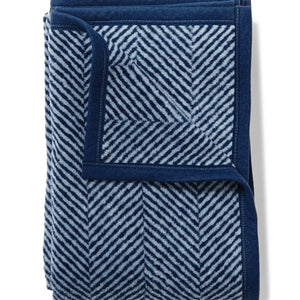 ChappyWrap Harborview Herringbone Navy Blanket