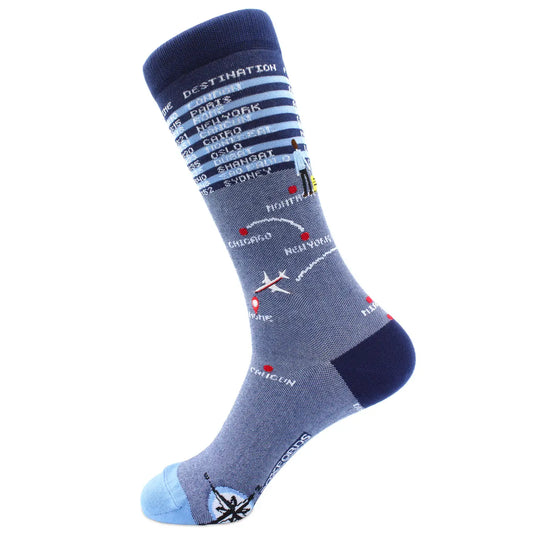 "Frequent Flyer" - Travel Fine Men's Socks