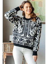 Load image into Gallery viewer, Garden Flower Knit Sweater
