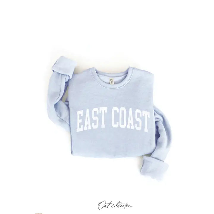 East Coast Graphic Sweatshirt - Light Blue