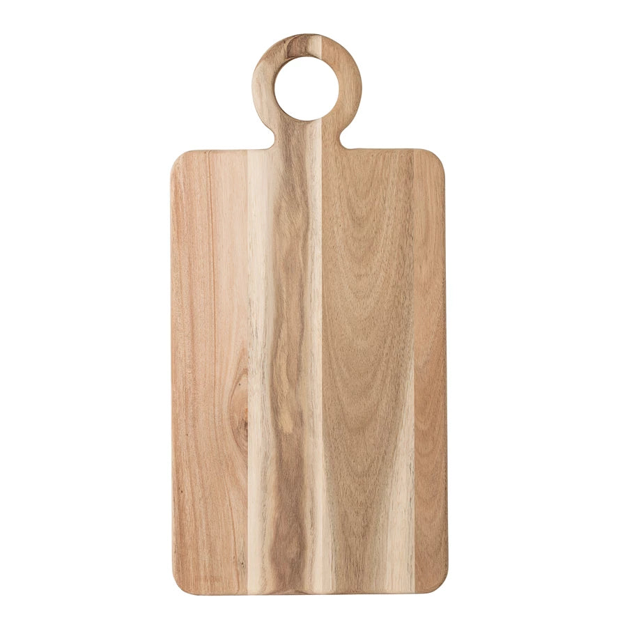 Wood Cheese/Cutting Board with Round Handle