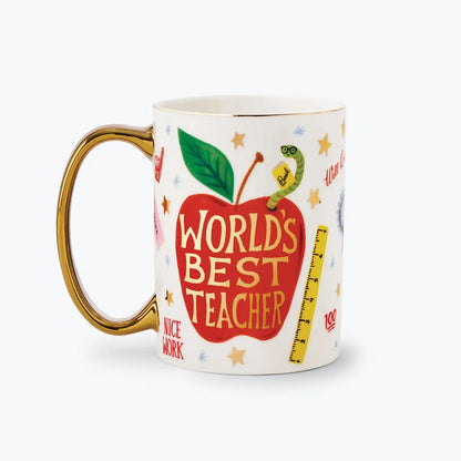 World's Best Teacher Porcelain Mug