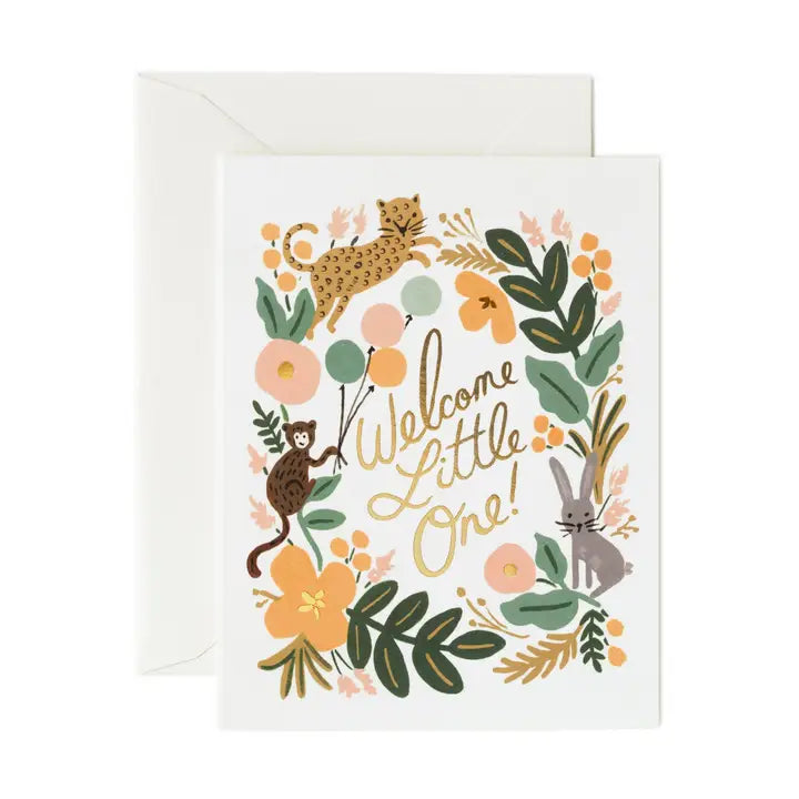 Menagerie Baby Card