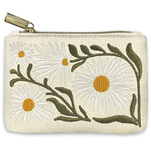 Load image into Gallery viewer, Flower Market Embroidered Coin Pouch
