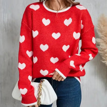 Load image into Gallery viewer, Heart Knit Sweater
