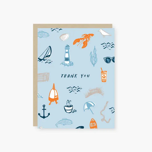 New England Icons Thank You Card