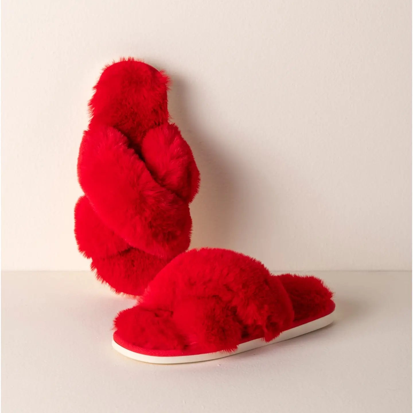Christina Red Slippers