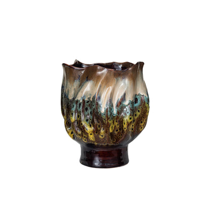 Stoneware Organic Shaped Planter