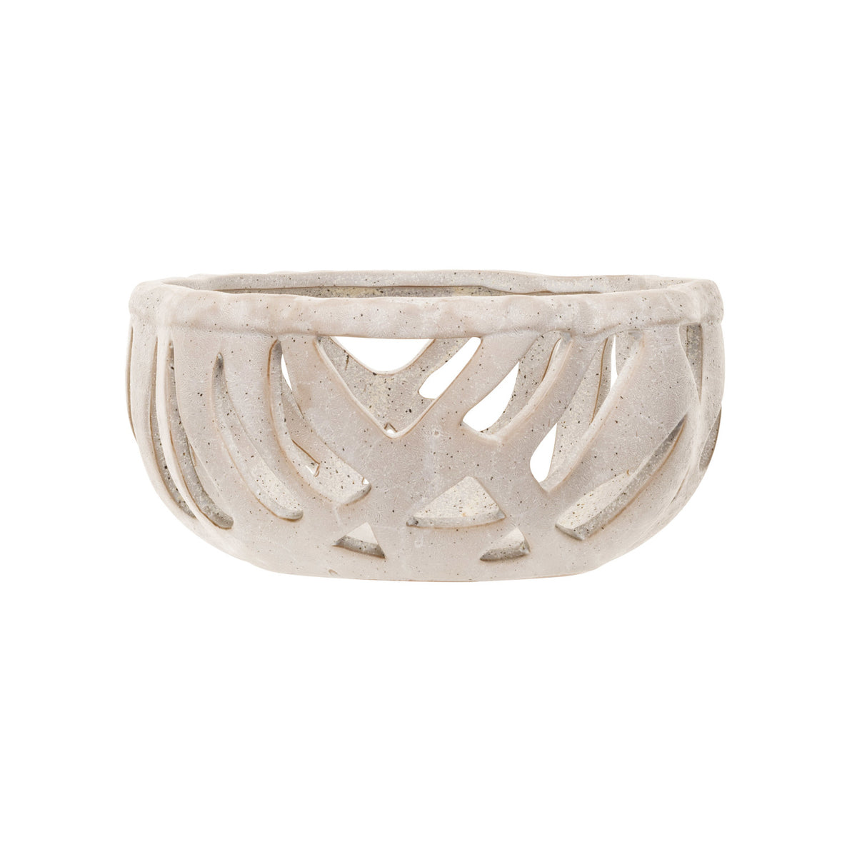 Woven Stoneware Bread Basket