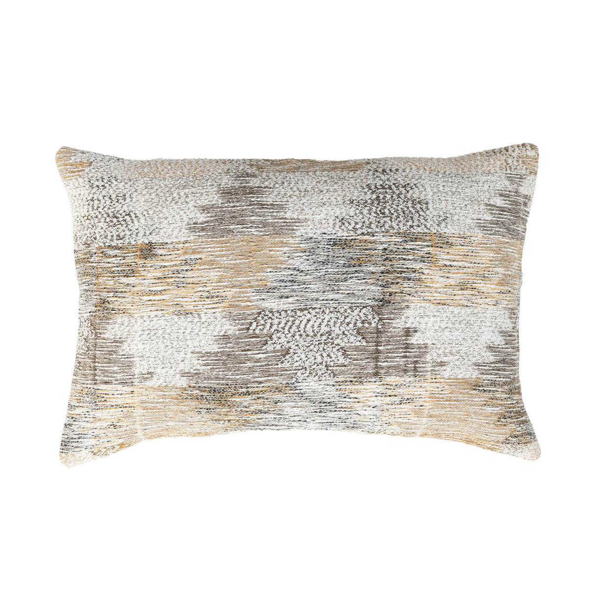 Neutral Woven Cotton Kilim Lumbar Pillow