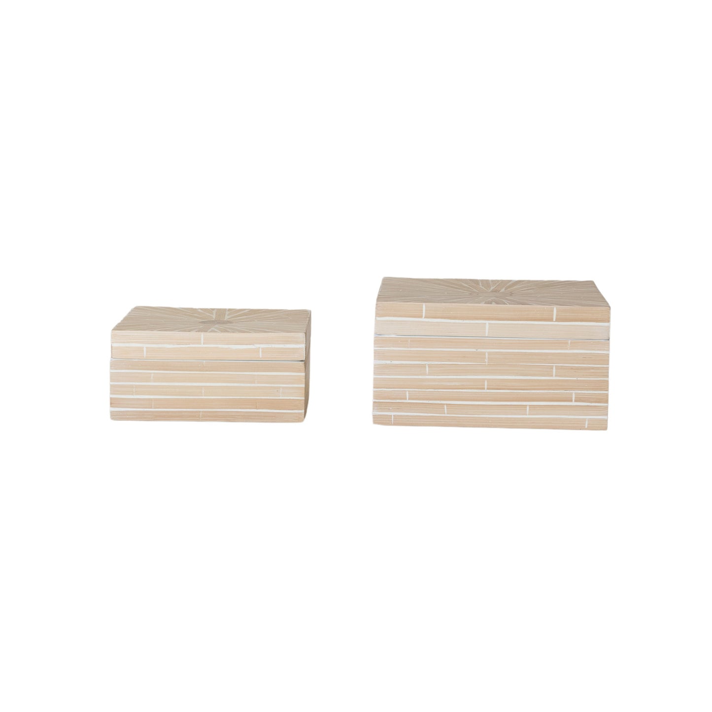 Bamboo Nesting Boxes with Inlay Pattern