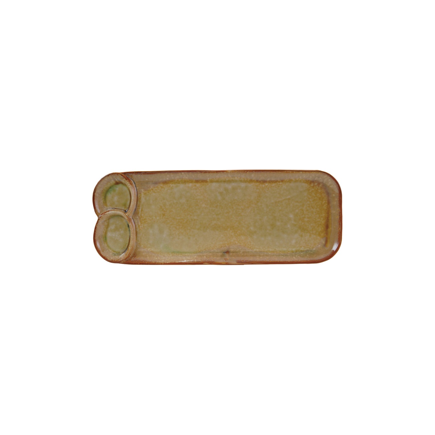 Stoneware Platter w/ 3 Sections
